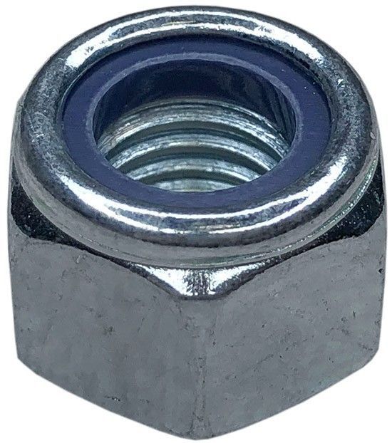 Гайка самоконтрящаяся М16 DIN 982, класс прочности 10, оцинкованная сталь, 100 шт - фото