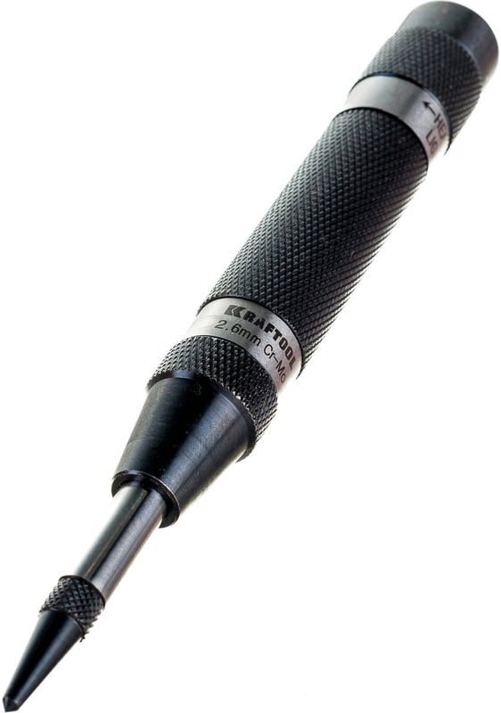 Кернер автоматический высокоточный 2,6х150 мм 59 HRC Kraftool 21425-15 - фото