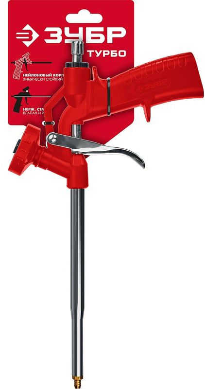 Пистолет нейлоновый для монтажной пены Турбо ЗУБР 06873 - фото