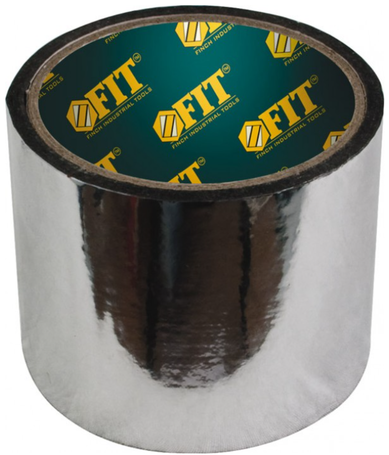 Лента металлизированная клейкая длина 50 м ширина 50 мм толщина 50 мкм FIT 11663 - фото