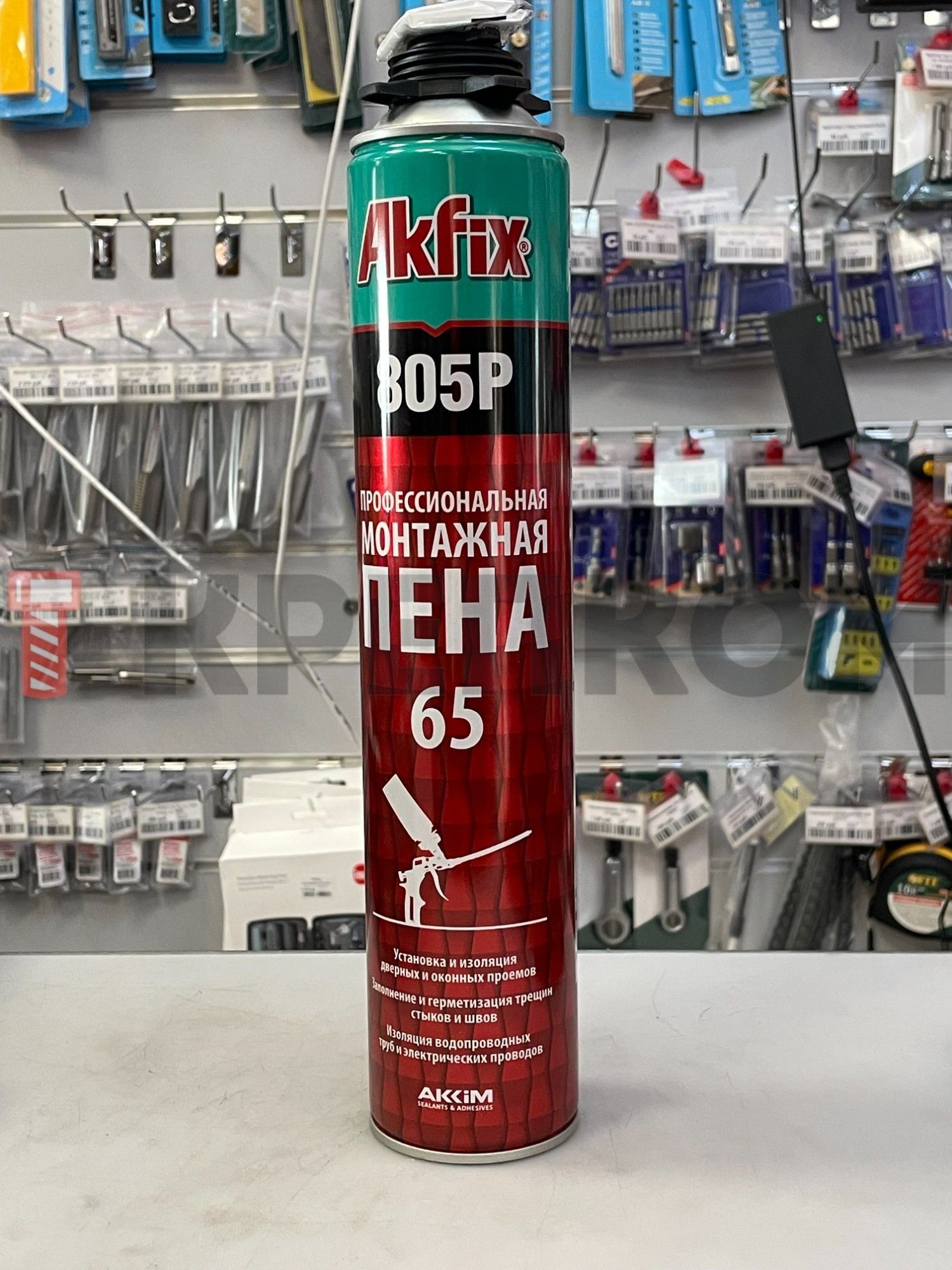 Профессиональная монтажная пена под пистолет Akfix 805P FA001, 850 гр - фото