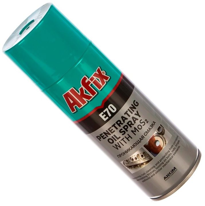 Смазка проникающая аэрозоль Akfix E70 YA040, 400 мл - фото