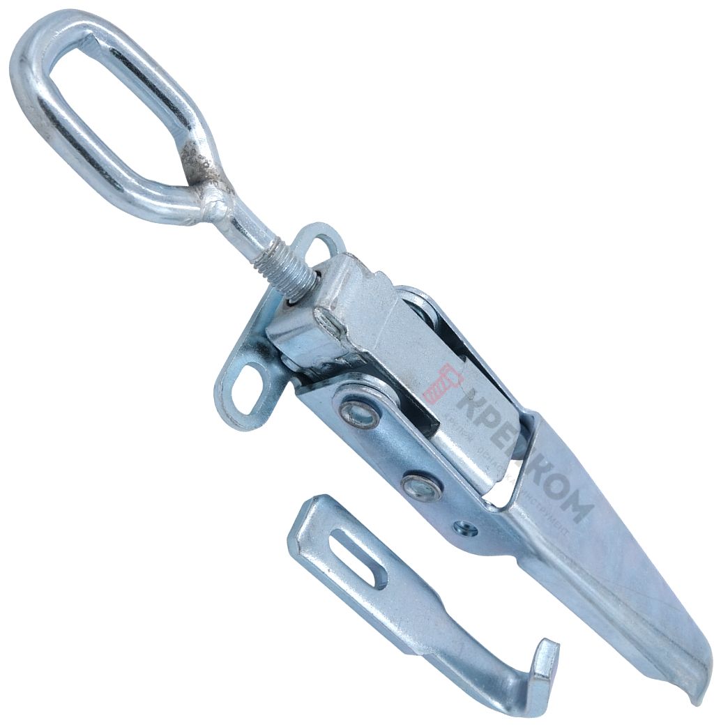 Замок-защелка регулируемый L=180 мм B79-2, оцинкованная сталь - фото