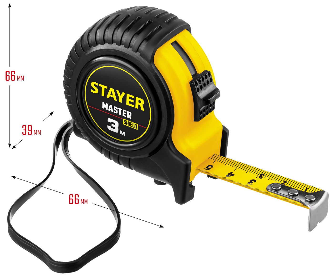 Рулетка измерительная 3 м х 16 мм Stayer Master 34025-03 - фото