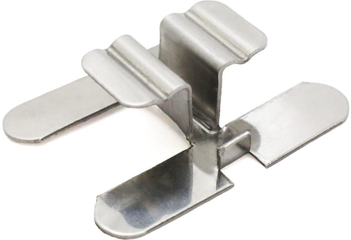 Крепеж для террасной доски Краб КН2 ДекТай, нержавеющая сталь, 200 шт - фото