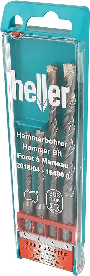 Изображение товара Набор буров SDS-plus для бетона и железобетона Heller 16490 4 шт