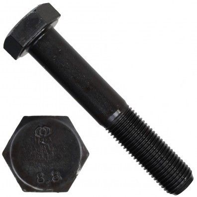Изображение товара Болт с неполной мелкой резьбой М12х1,5х80 DIN 960 класс 8.8 сталь