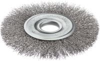Щетка дисковая гофрированная для УШМ № 498 150 мм Профоснастка Эксперт 20804015, нержавеющая сталь