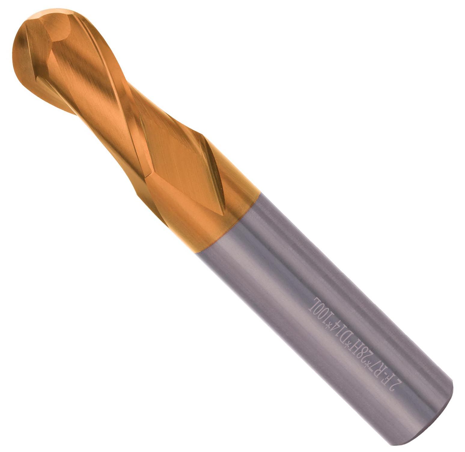 Фреза твердосплавная радиусная по металлу 2,5х50х5 мм R1,25 TiSiCrN H-Tools, 6817-025 - фото