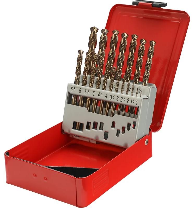 Изображение товара Набор сверл по металлу 1-10 мм HSSE-Co5 130° DIN 338 PRO H-Tools 19 шт