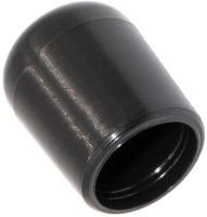 Заглушка 10 мм наружная для круглых труб ZZO, пластик, чёрная (RAL 9005)