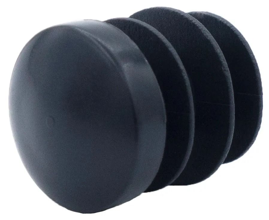 Заглушка выпуклая внутренняя для круглых труб ПСЧН, пластик, цвет в ассортименте - фото