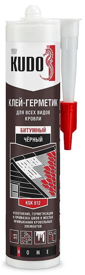 Клей-герметик битумный 280 мл Kudo KSK-612, черный