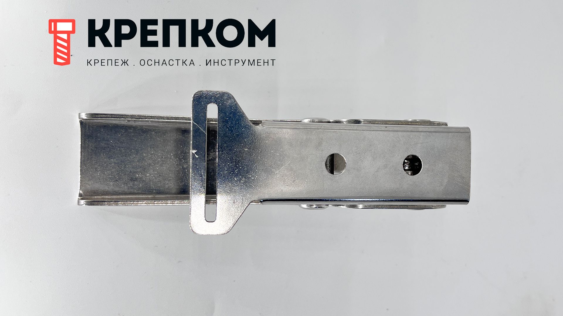 Замок-защелка с кольцевым натяжением L=132 мм, нагрузка 102 кг, BH13, нержавеющая сталь А2 - фото