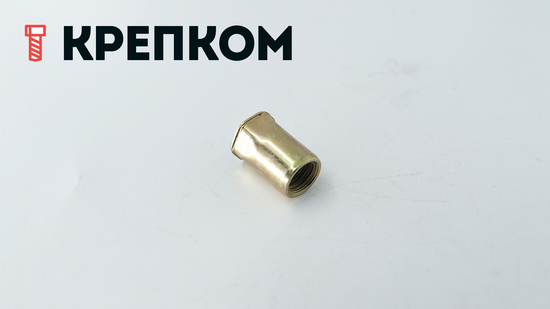 Резьбовая заклепка М8 с уменьшенным бортиком, шестигранная ½, оцинкованная сталь, 500 шт - фото