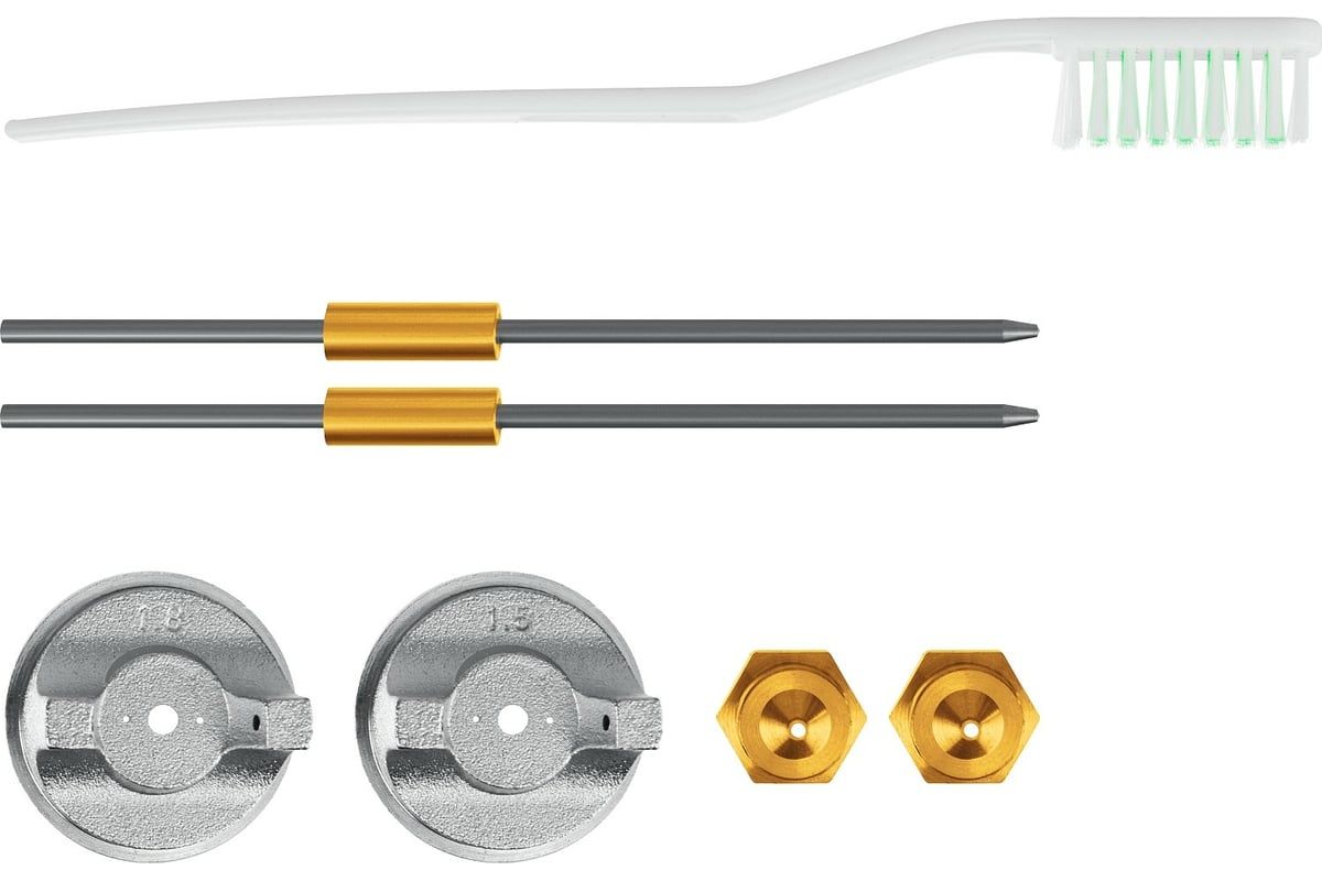 Краскопульт пневматический с нижним бачком с 3 дюзами HP MS 200N-3 ЗУБР 06457 - фото