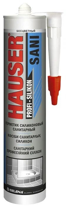 Изображение товара Герметик силиконовый санитарный 260 мл Hauser SANI 17639, бесцветный
