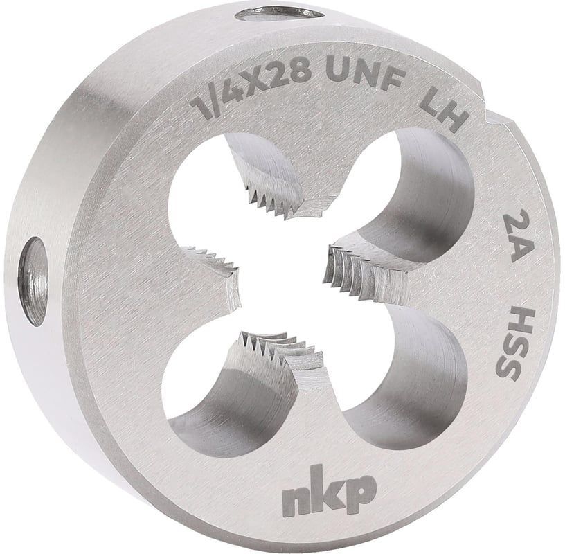 Изображение товара Плашка UNF 1/4" HSS DIN EN 22568 NKP 324214N, левая мелкая дюймовая резьба
