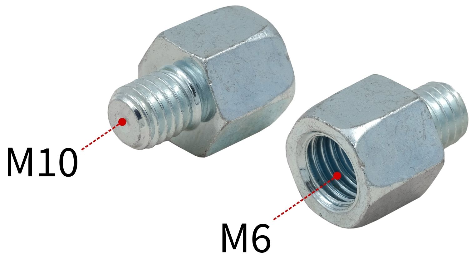 Муфта переходная внутренняя/наружная резьба М6/М10 MUPRO 113462 - фото
