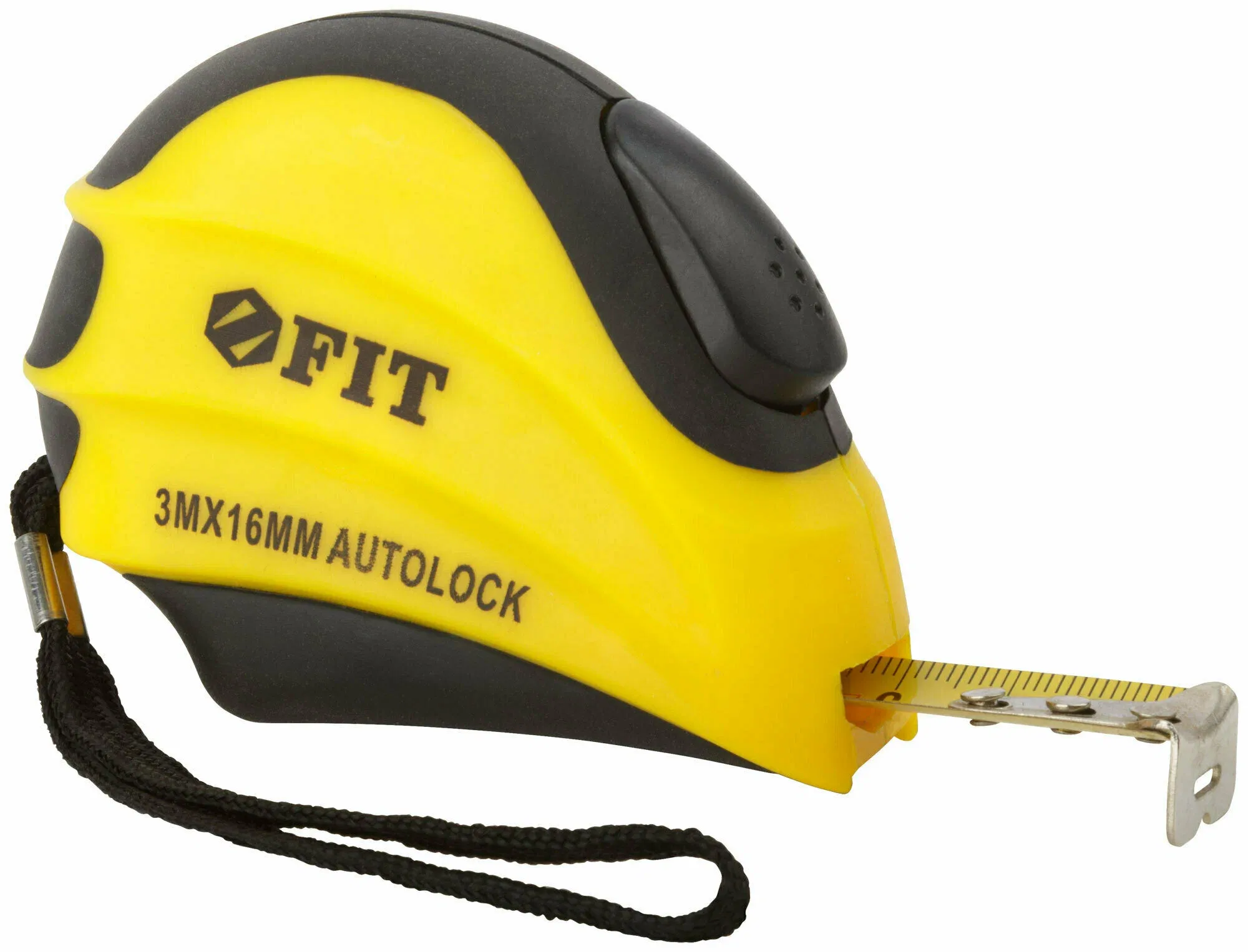 Рулетка с автостопом в обрезиненном корпусе 3 м Инфинити FIT 17348 - фото