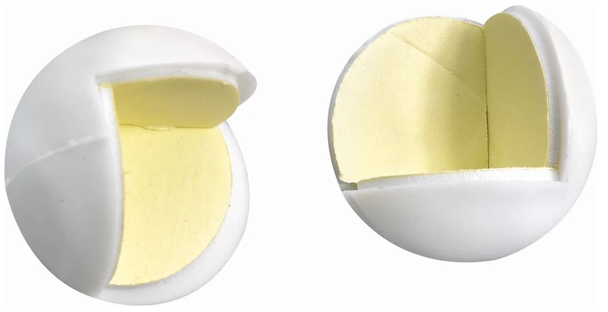 Накладки защитные на угол 25 мм Gah Alberts 953386, белый пластик, 4 шт - фото