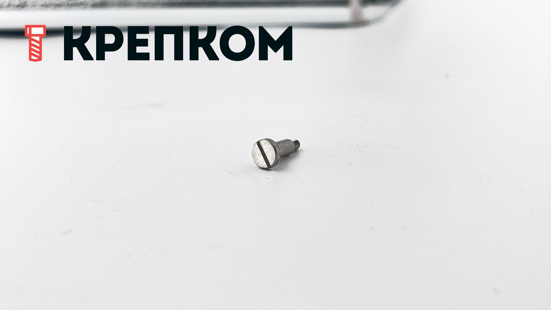 Винт ступенчатый с плоской головкой и прямым шлицем DIN 923, нержавеющая сталь А1 - фото