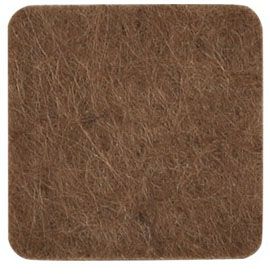 Подпятник войлочный самоклеящийся, коричневый - фото