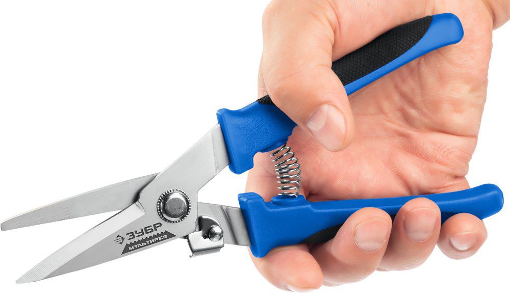 Ножницы технические универсальные 200 мм Мультирез ЗУБР 23215 - фото