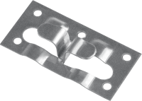 Крепеж для керамогранита угловой 10х34х70 мм (Кляймер-КГ) ЗУБР 30857, оцинкованная сталь, 50 шт