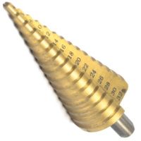 Сверло ступенчатое 4-32 мм, прямая канавка Р6М5 РИ ri.166.36, 15 ступеней