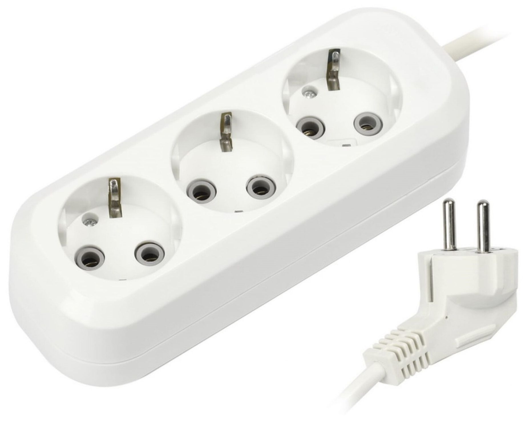 Изображение товара Удлинитель сетевой 3 розетки 3 м заземление V.I.-Tok 95012