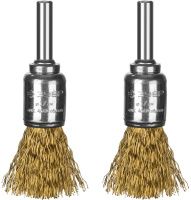 Набор щеток кистевых 17 мм для дрели Профессионал ЗУБР 35225-17-H2_z02, 2 шт