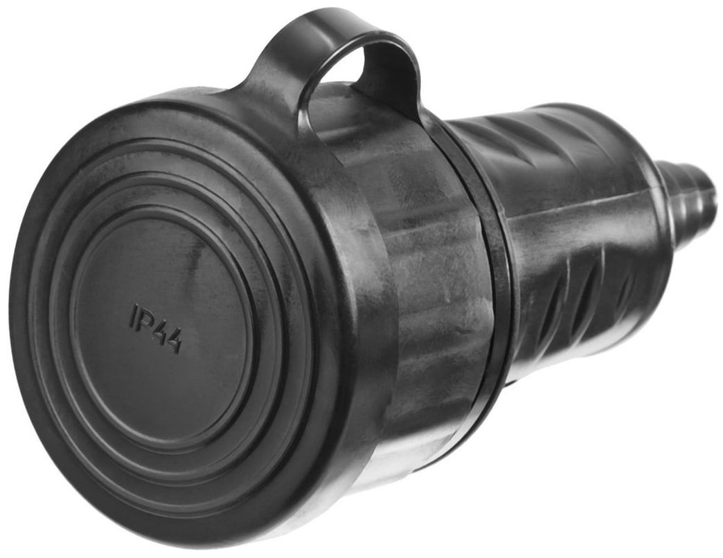 Розетка с крышкой IP44 16А/220 В СИБИН 55186-B - фото