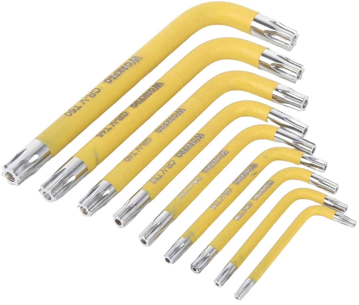 Набор ключей TORX в держателе Т10-Т50 Workpro WP222009, 9 штук - фото