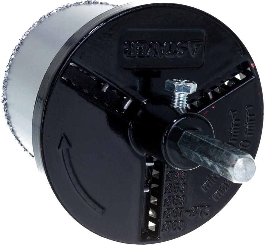 Набор кольцевых коронок с карбидом вольфрама Expert Kraftool 33345-H6, 6 шт - фото