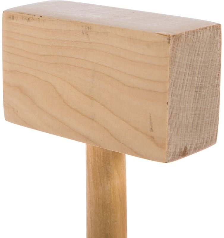 Киянка деревянная прямоугольная 330 г 70х50 мм ЗУБР 2045-06 - фото