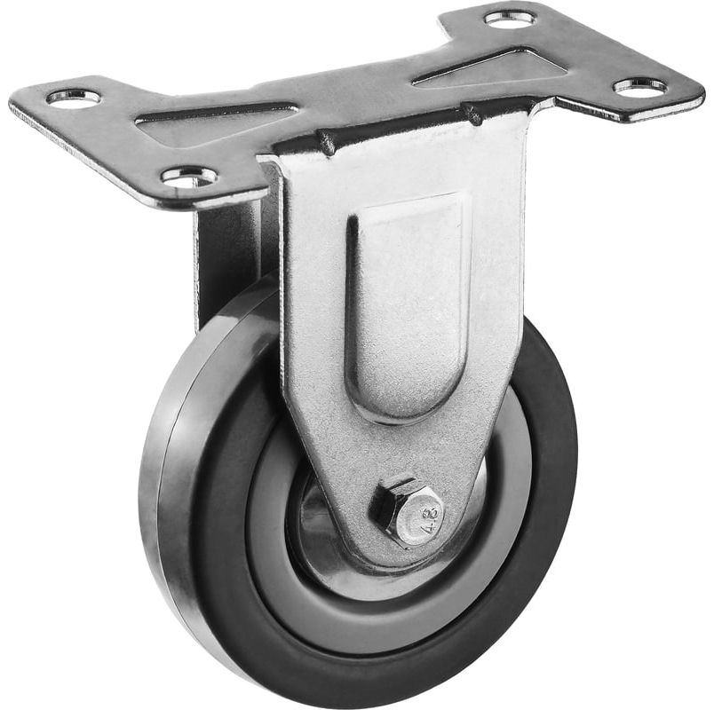 Колесо неповоротное диаметр 75 мм резина/полипропилен ЗУБР 30956-75-F - фото