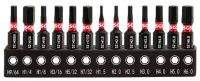Изображение товара Набор бит шестигранных ударных HEX 25 мм Impact SGS 6325H964-H6, сталь S2, 13 шт