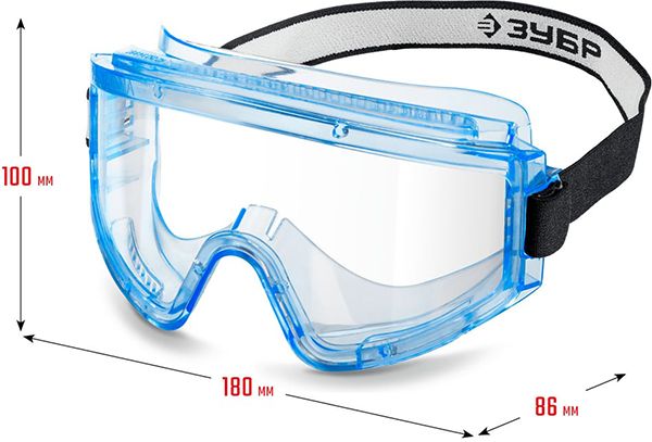 Защитные очки закрытого типа с непрямой вентиляцией Панорама Н ЗУБР 110237 - фото