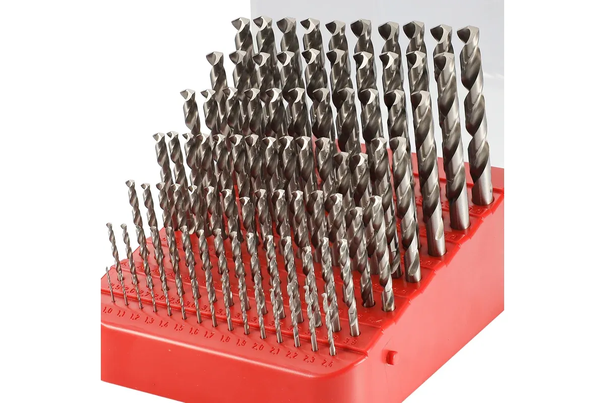 Набор сверл по металлу 1-10 мм HSS-G 135° DIN 338 H-Tools 214223HT, 91 шт - фото