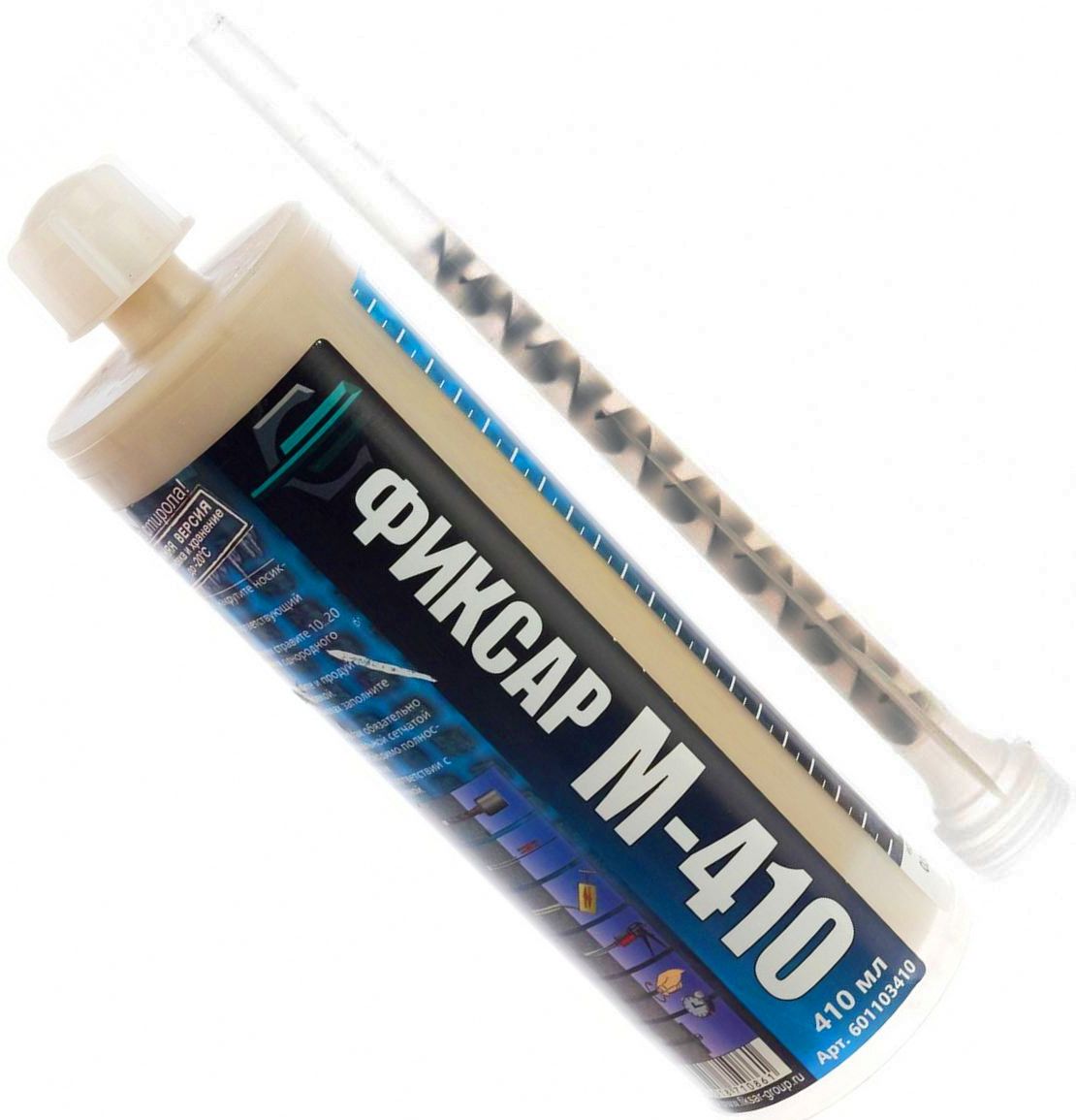 Химический анкер 410 мл Фиксар М-410 601103410, зимний, винилэстер, с насадкой - фото