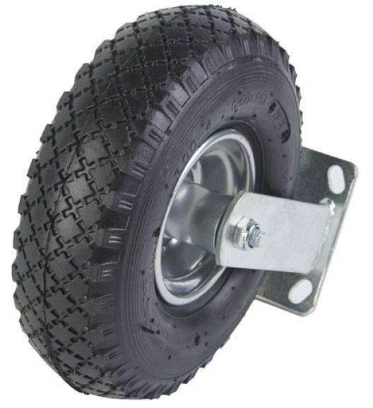 Колесо пневматическое неповоротное резиновое 260 мм PRF 85 - фото