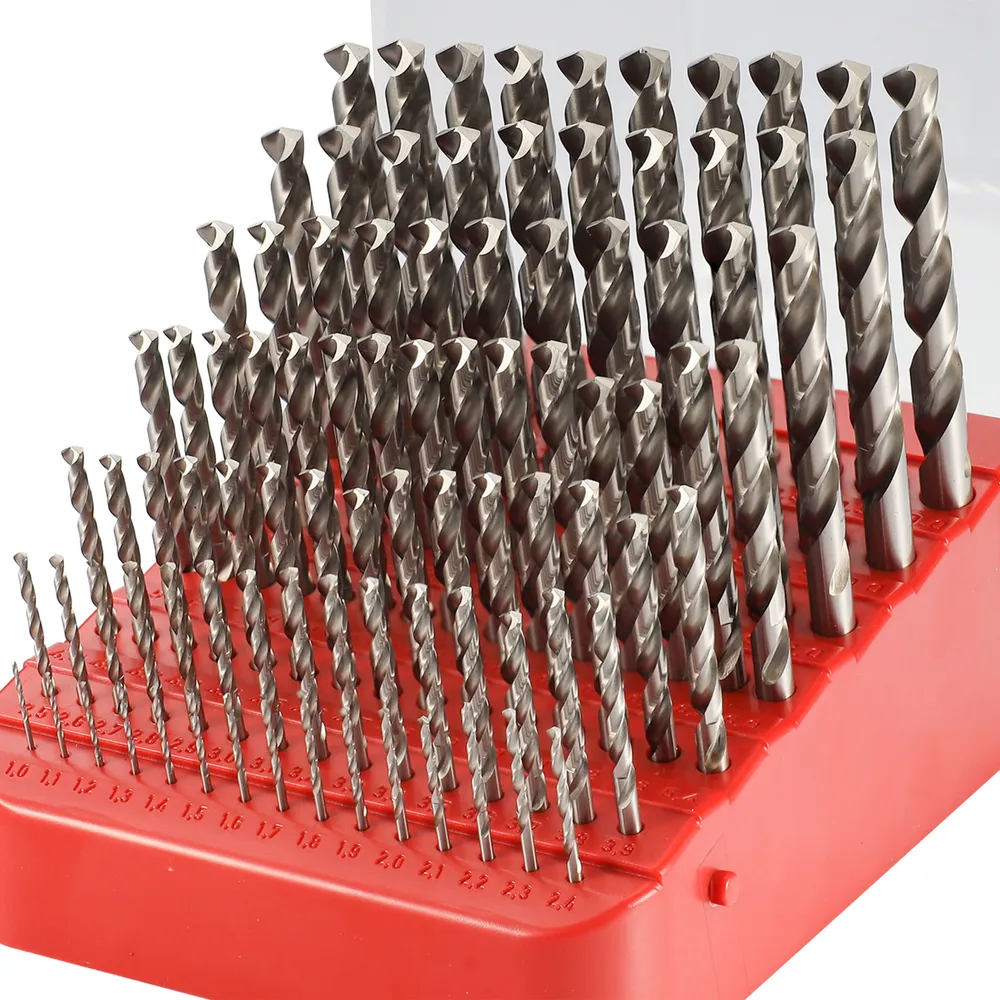 Набор сверл по металлу 1-10 мм HSS-G 135° DIN 338 H-Tools 214223TXHT, 91 шт - фото