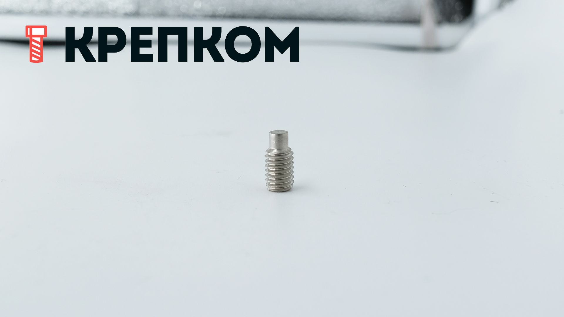 Винт установочный М6х12 DIN 915 (ISO 4028) с цапфой, нержавеющая сталь А4 - фото