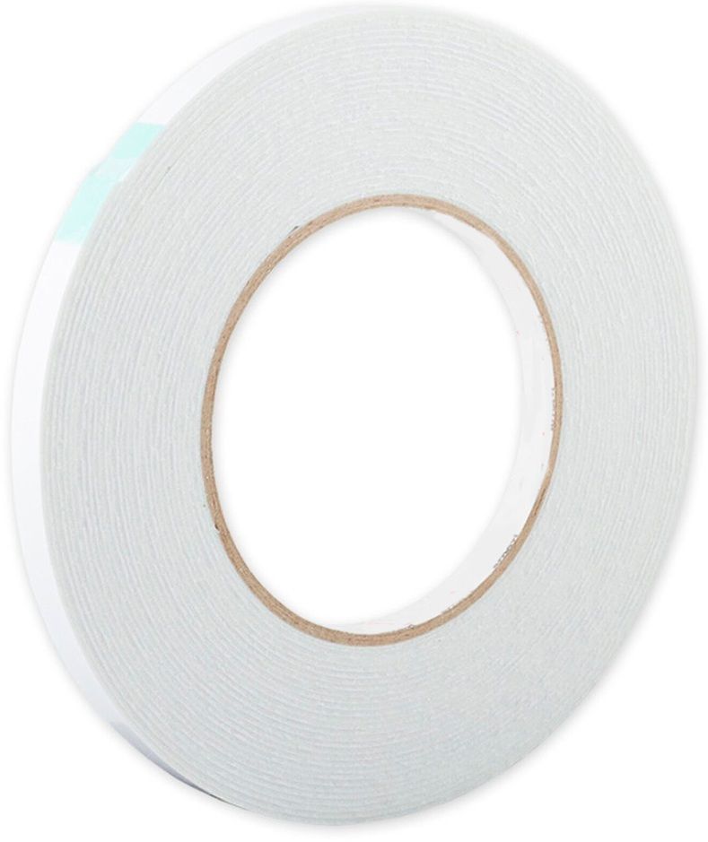 Лента двусторонняя клейкая на вспененной основе 9 мм 10 м Aviora 302-013, белая - фото