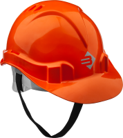 Каска защитная оранжевая с универсальным креплением для наушников и щитков ЗУБР 11090_z01