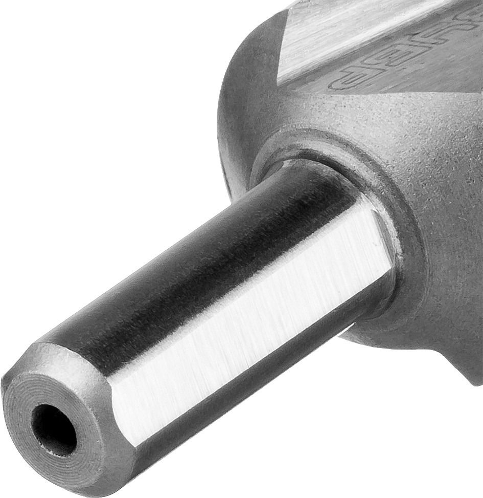 Сверло по металлу ступенчатое, 3Т хвостовик ЗУБР, сталь Р6М5 - фото