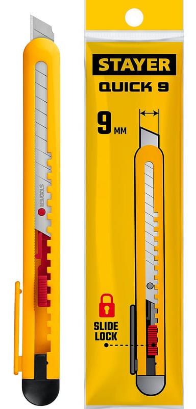 Нож из АБС пластика 9 мм QUICK-9 Master Stayer 0901_z01 - фото