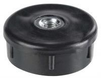 Заглушка внутренняя для трубы круглого сечения 50 мм с резьбой М10, пластик