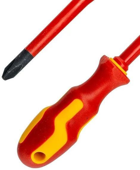 Отвертка диэлектрическая PH 2х100 мм S Line Elektro Profi SLIM Narex 834102 - фото